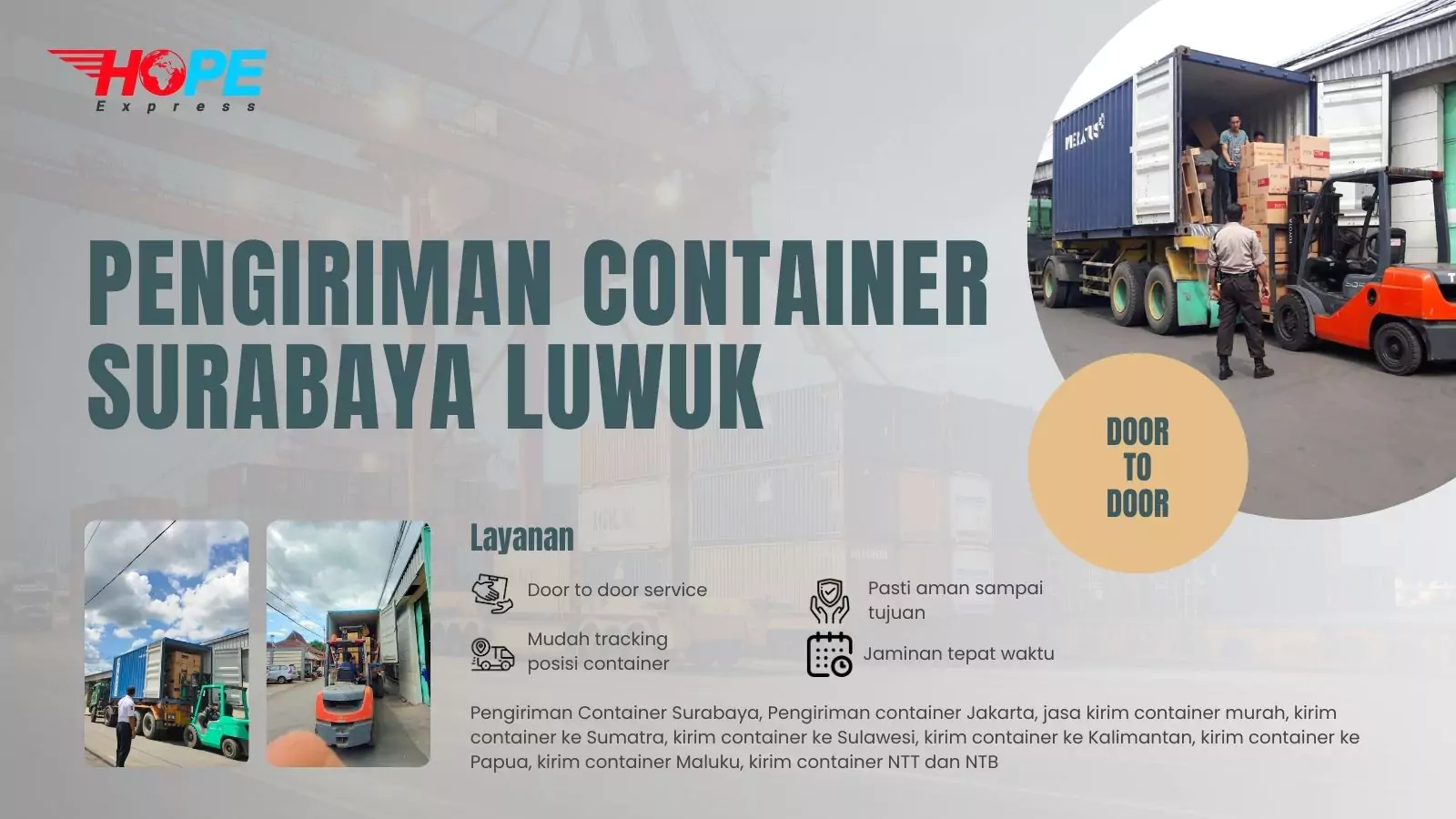 Pengiriman Container Surabaya Luwuk