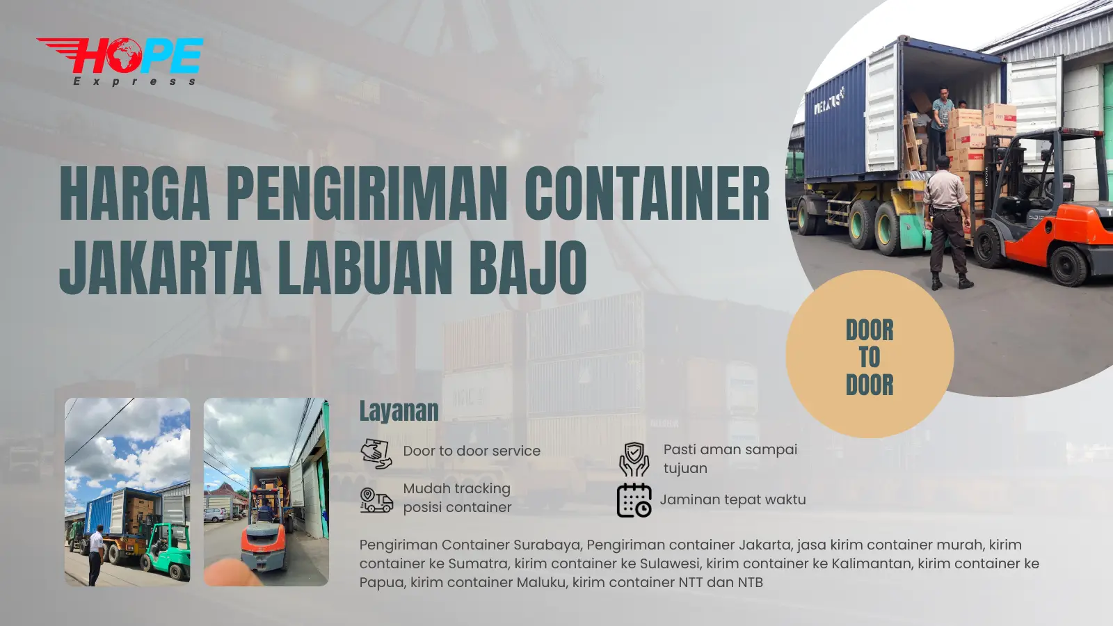 Harga Pengiriman container Jakarta Labuan Bajo