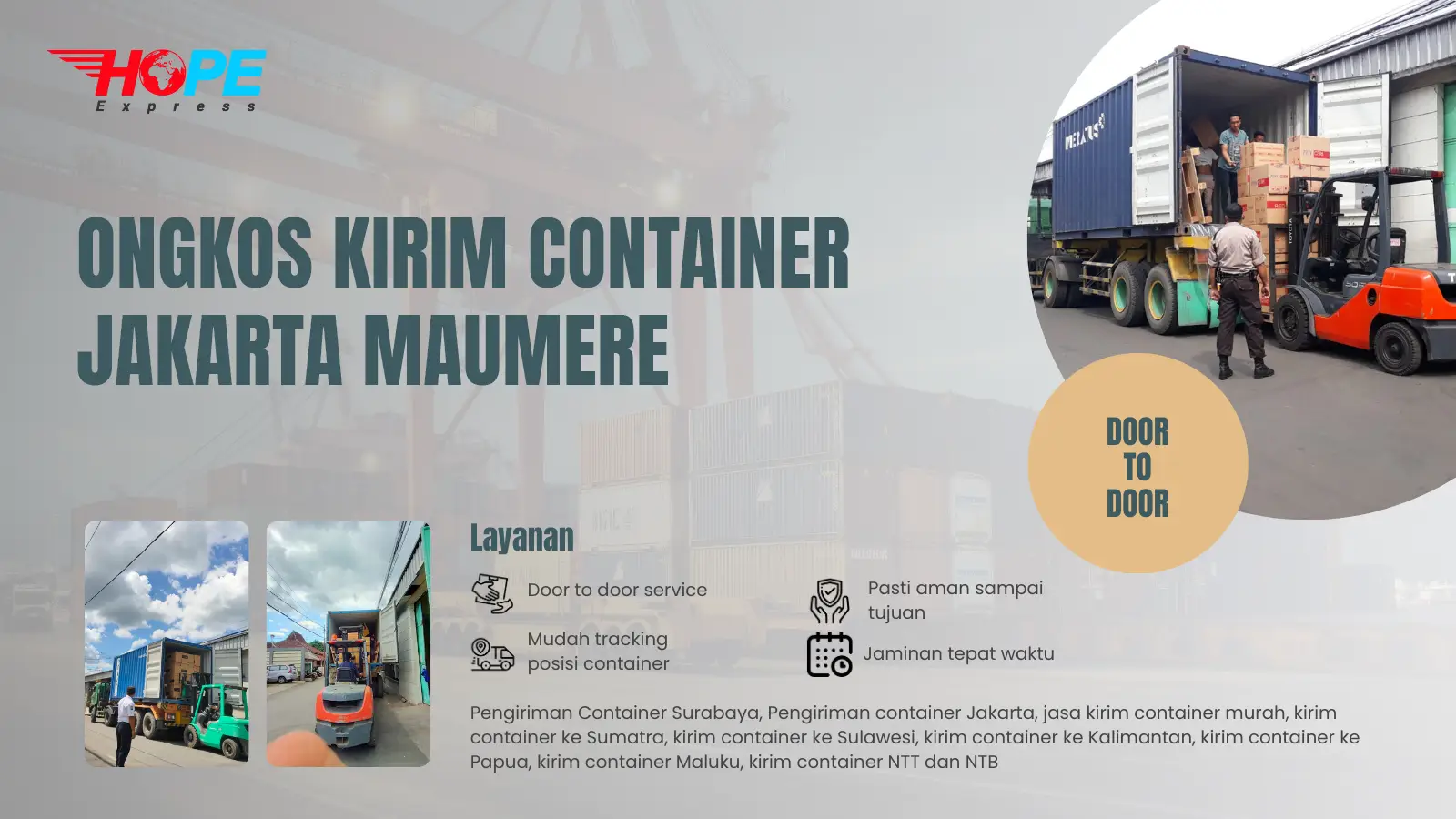 Ongkos Kirim Container Jakarta Maumere