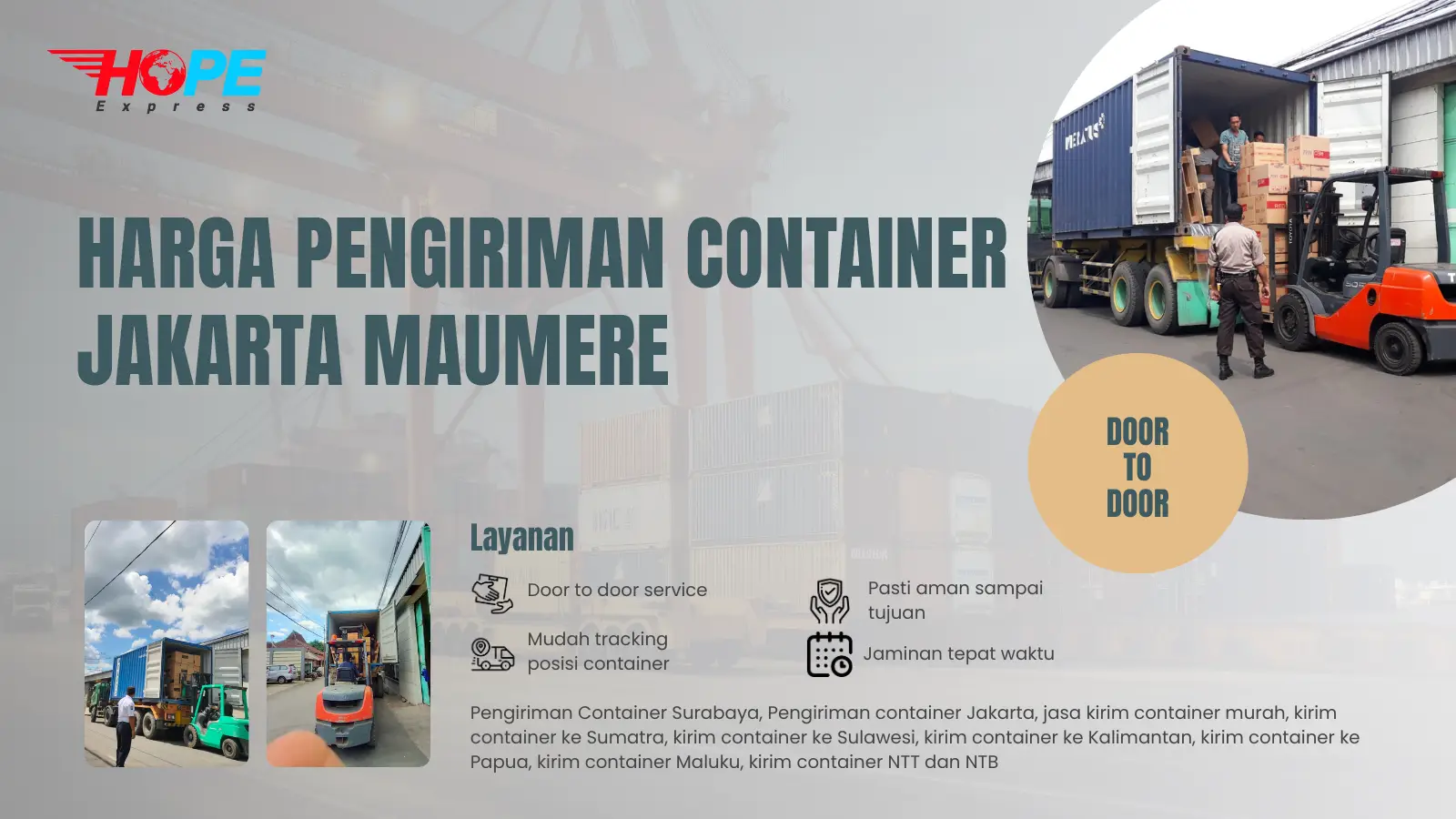 Harga Pengiriman Container Jakarta Maumere