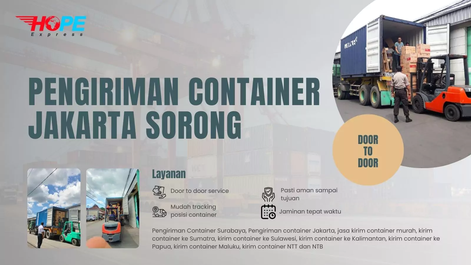 Pengiriman Container Jakarta Sorong
