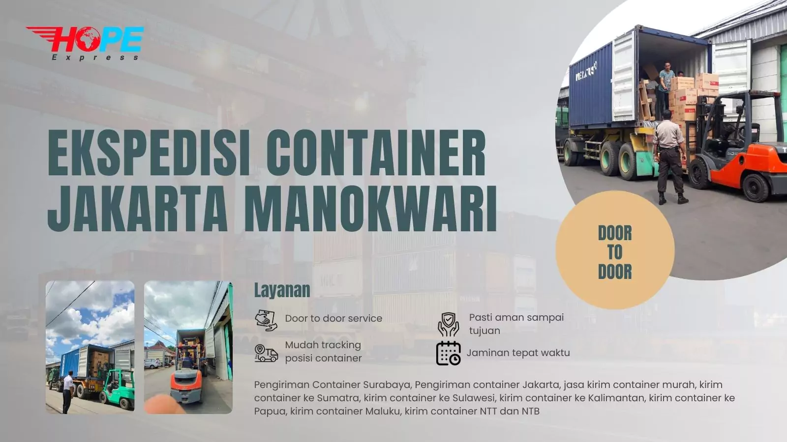 Ekspedisi Container Jakarta Manokwari