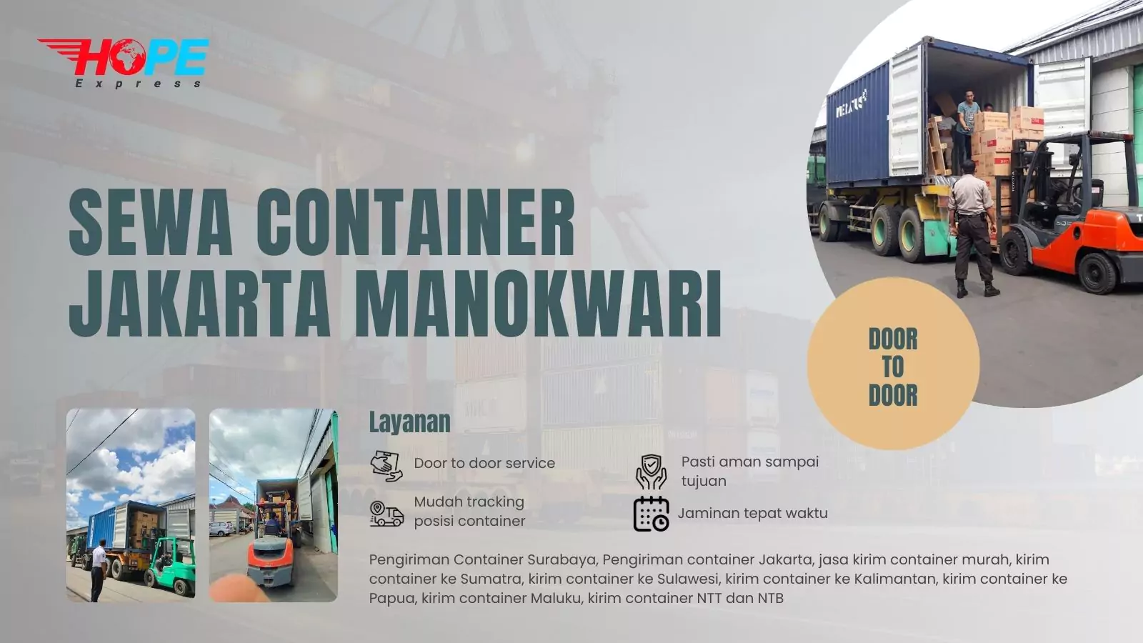 Sewa Container Jakarta Manokwari
