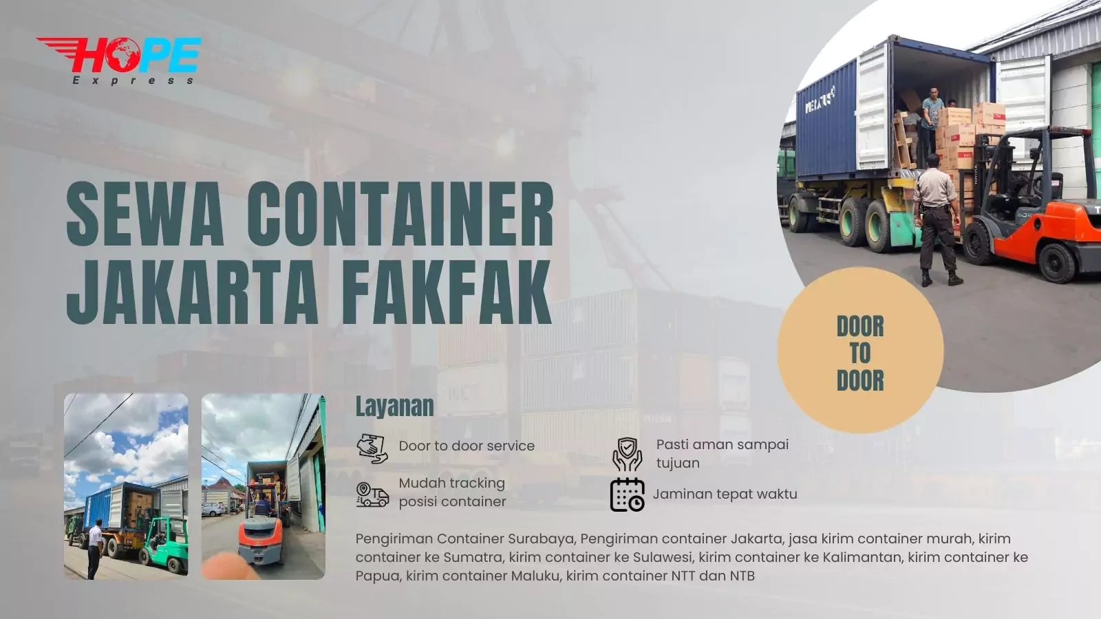 Sewa Container Jakarta Fakfak
