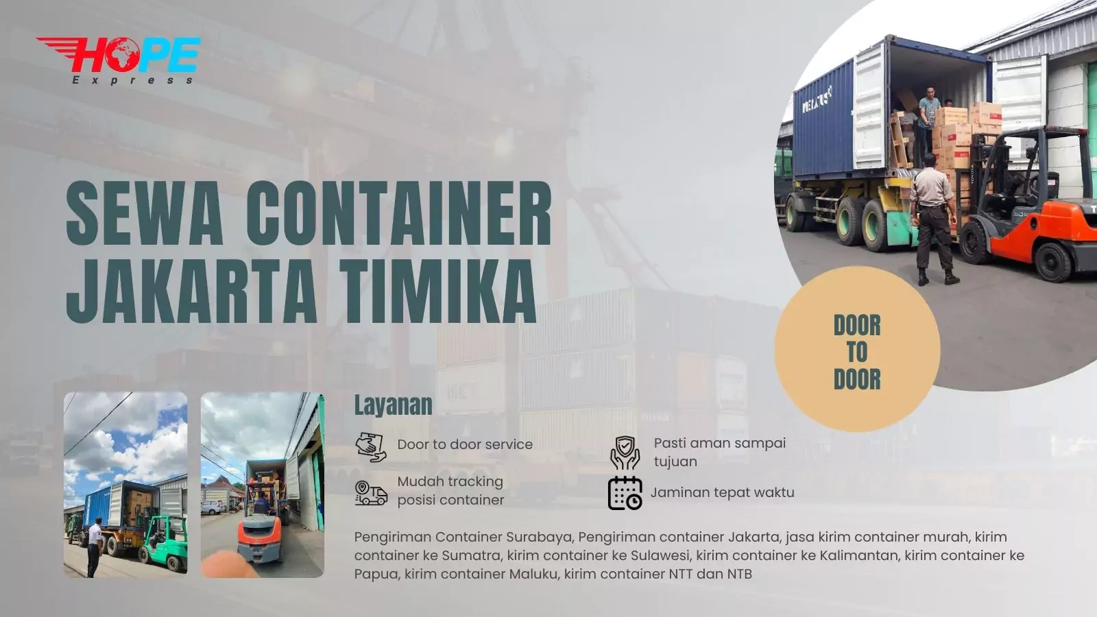 Sewa Container Jakarta Timika