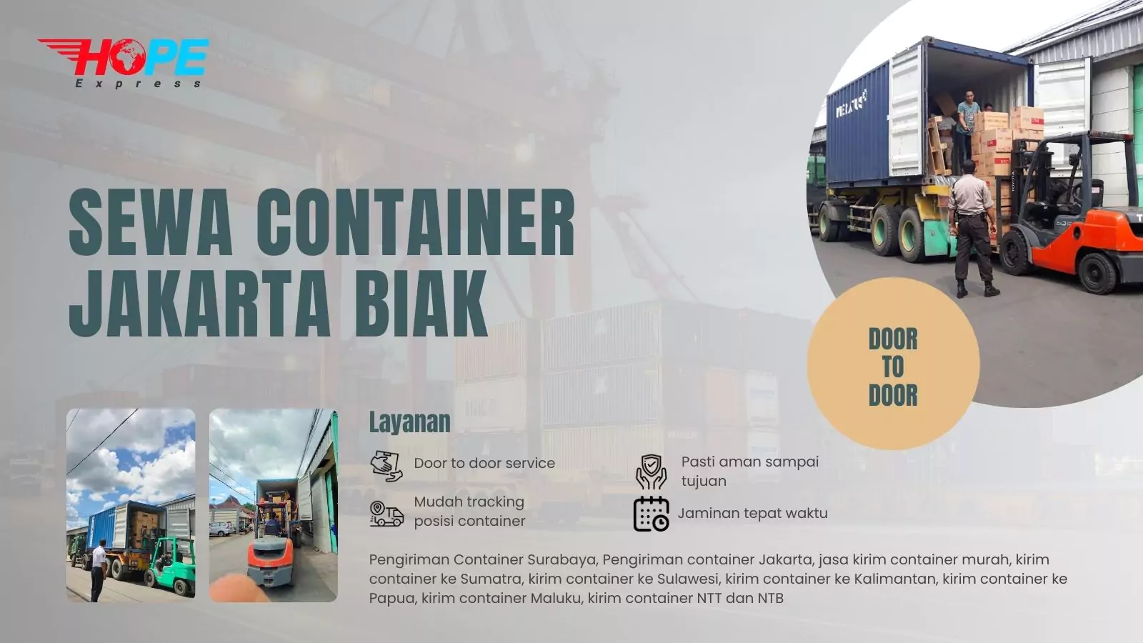 Sewa Container Jakarta Biak