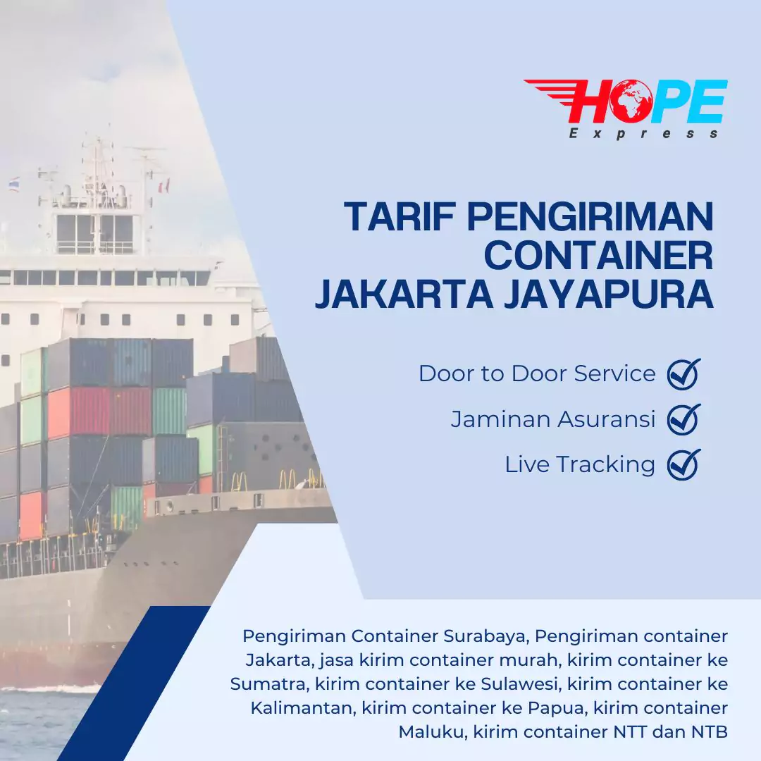 Tarif Pengiriman Container Jakarta Jayapura