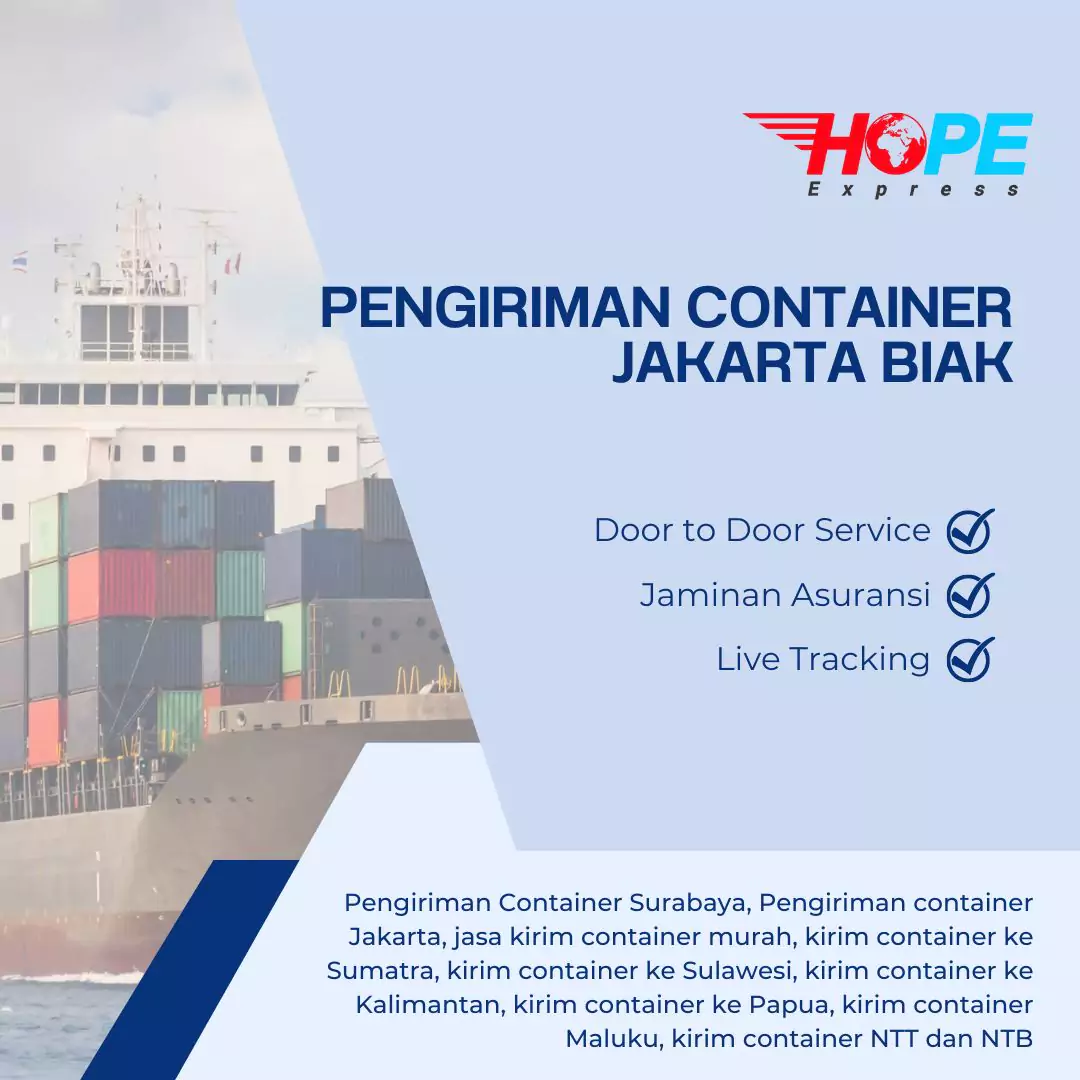 Pengiriman Container Jakarta Biak