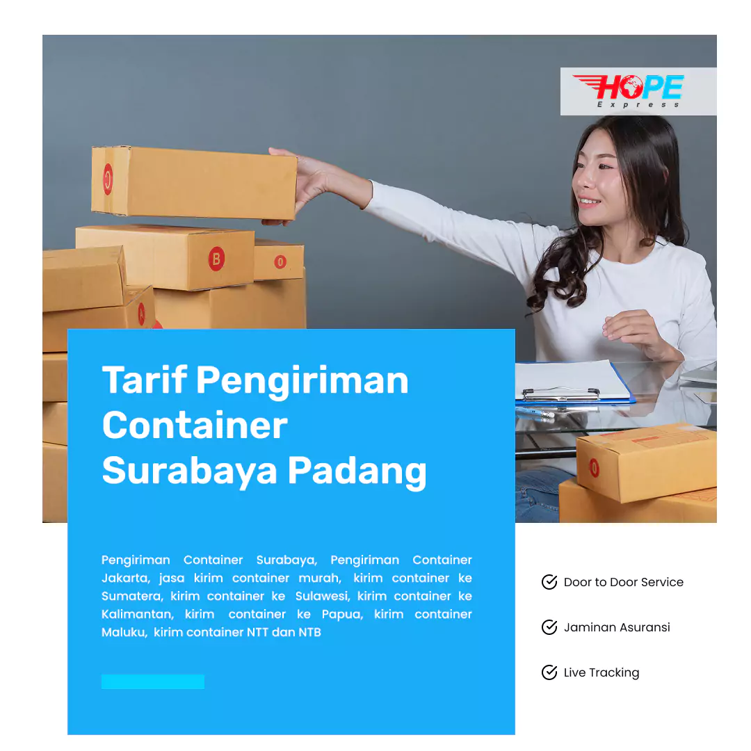 Tarif Pengiriman Container Surabaya Padang