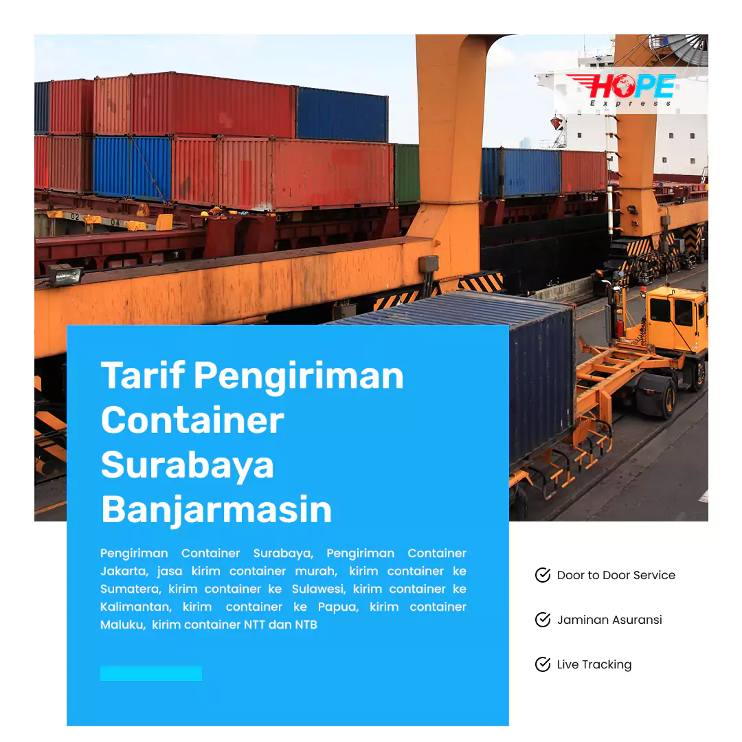 Tarif Pengiriman Container Surabaya Banjarmasin