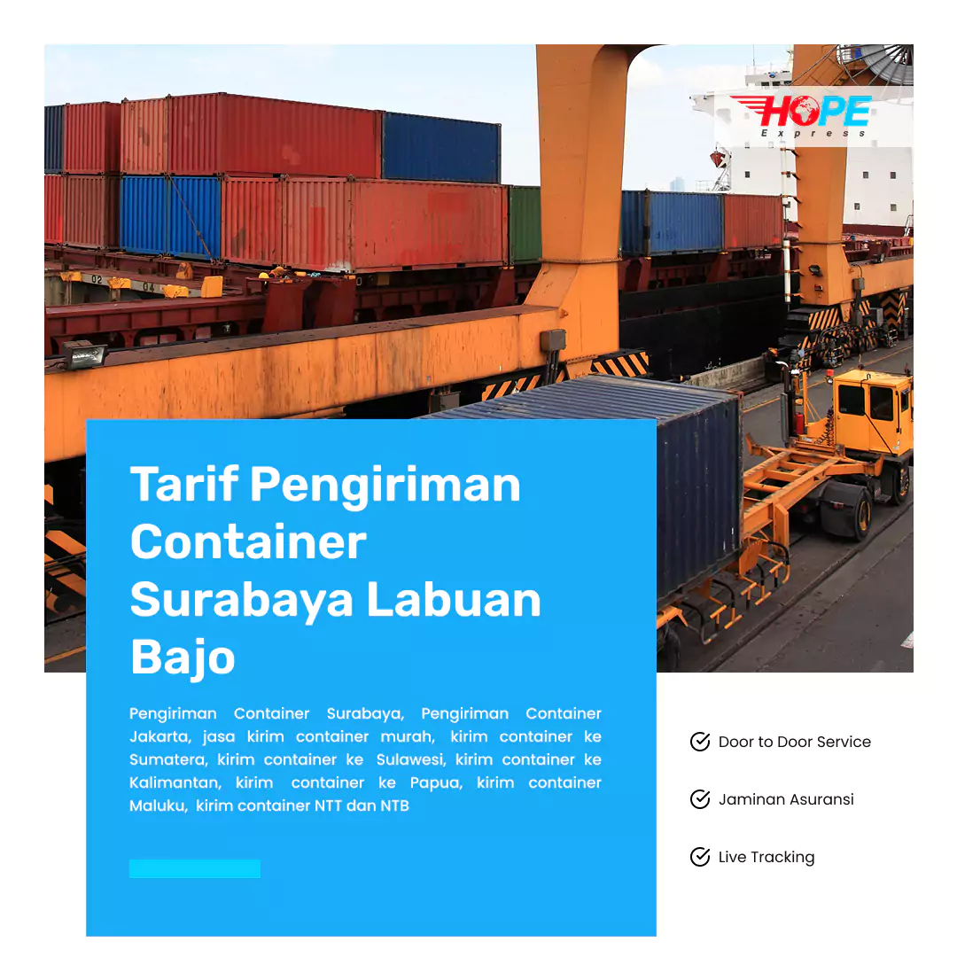 Tarif Pengiriman Container Surabaya Labuan Bajo