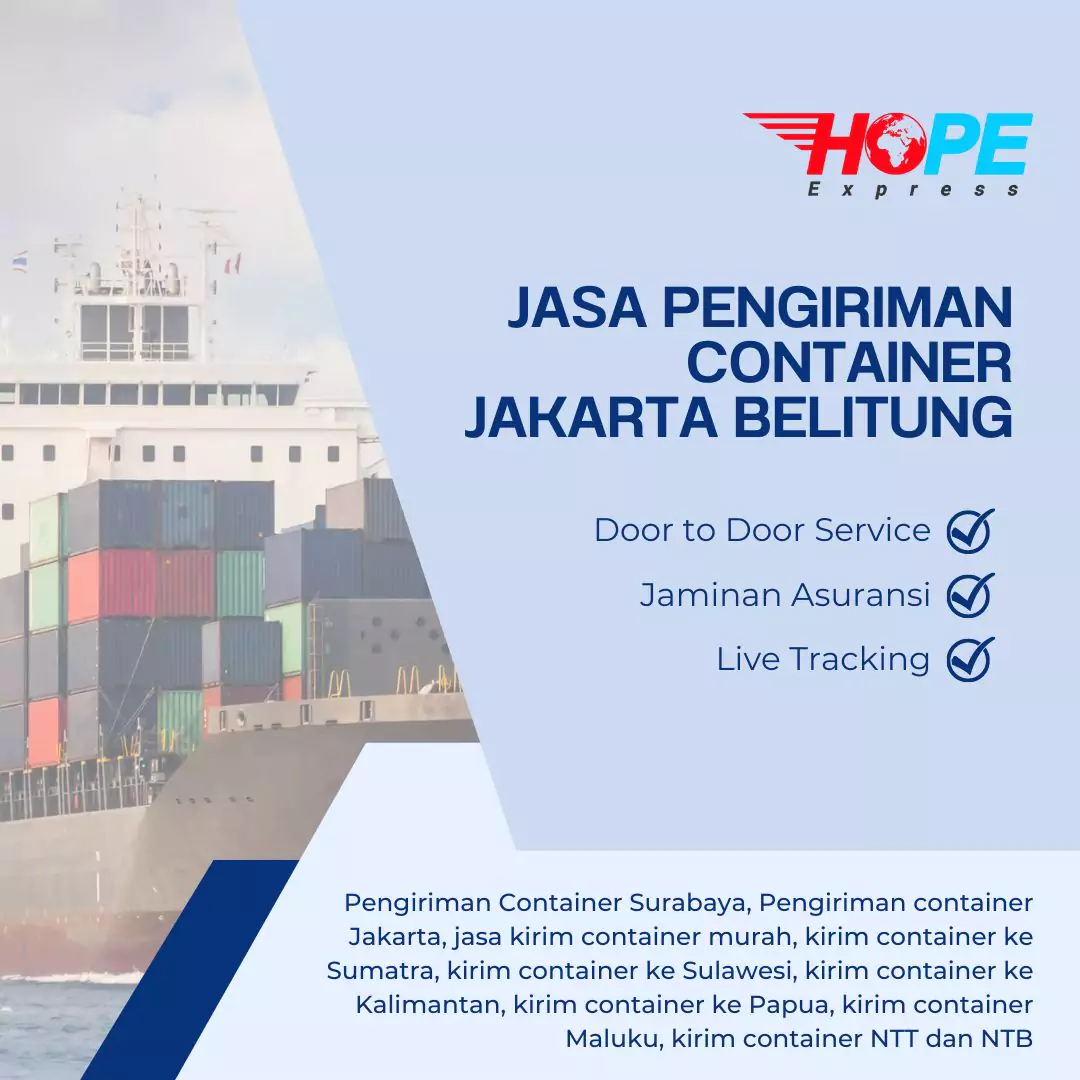 Jasa Pengiriman Container Jakarta Belitung