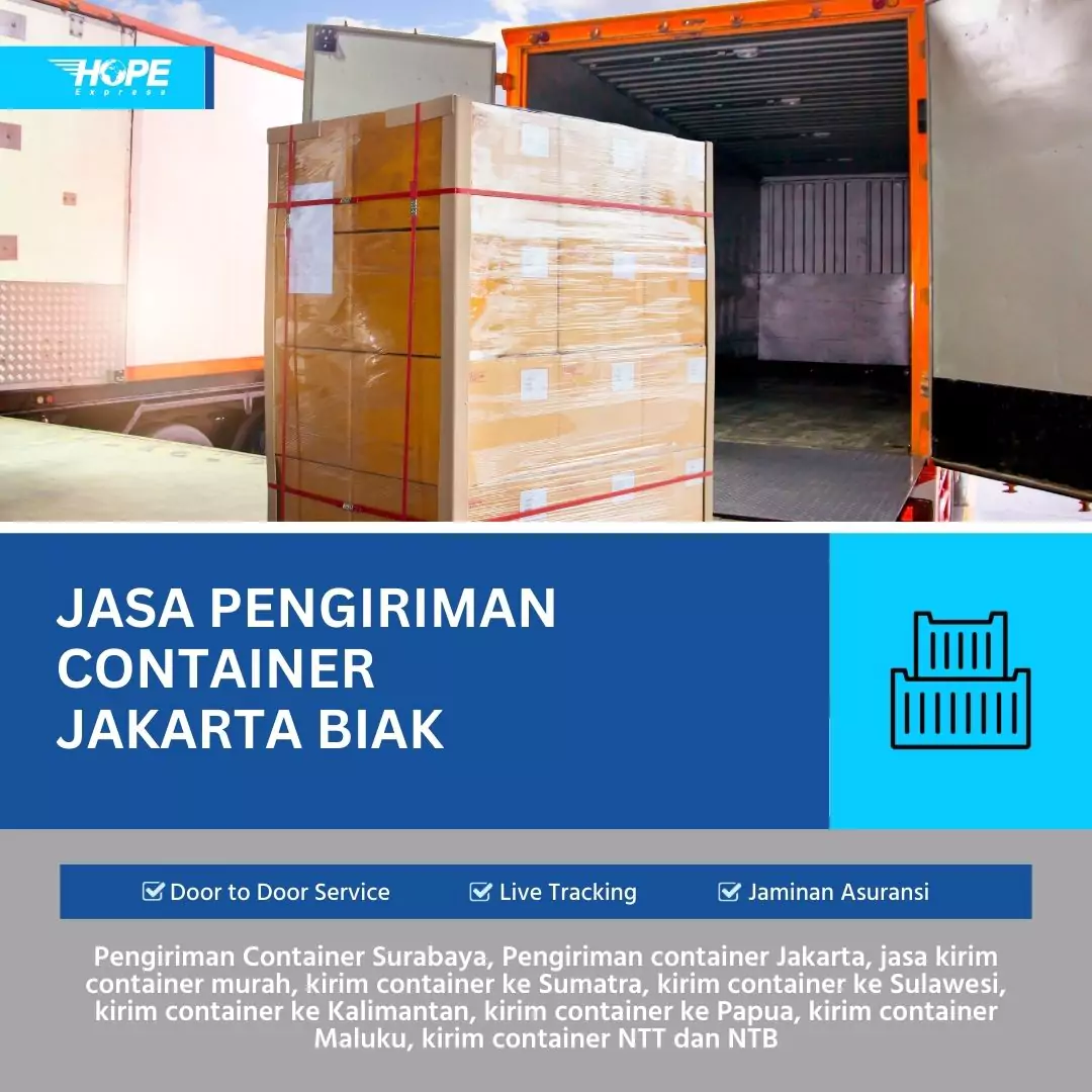 Jasa Pengiriman Container Jakarta Biak