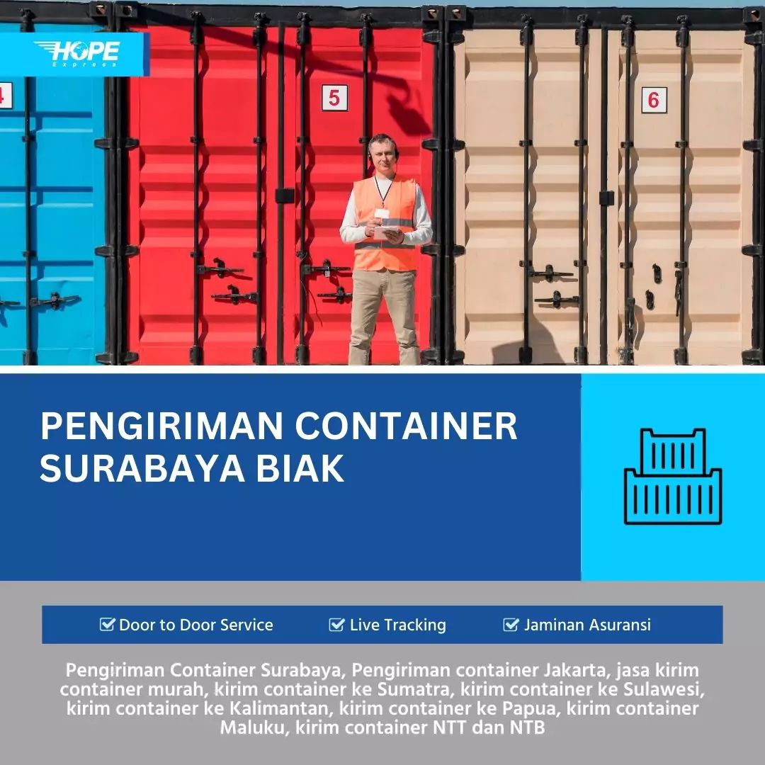 Pengirimana Container Surabaya Biak