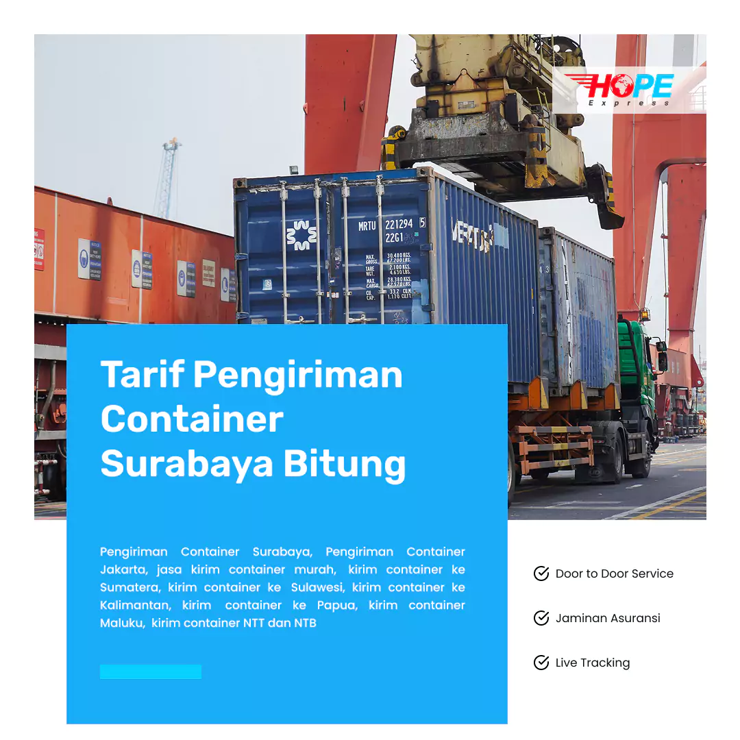 Tarif Pengiriman Container Surabaya Bitung