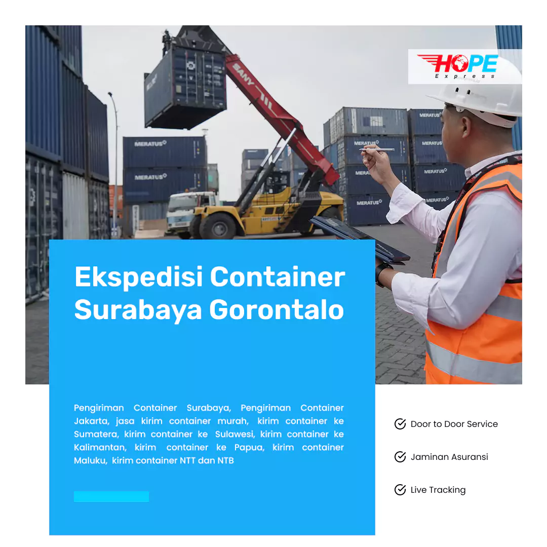 Ekspedisi Container Surabaya Gorontalo