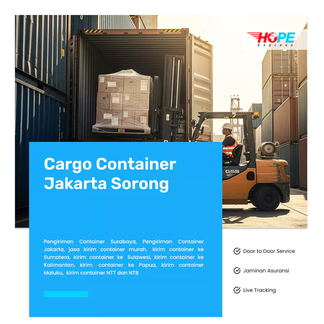 Cargo Container Jakarta Sorong