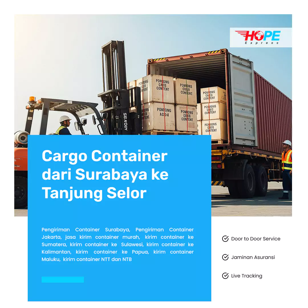 Cargo Container dari Jakarta ke Tanjung Selor