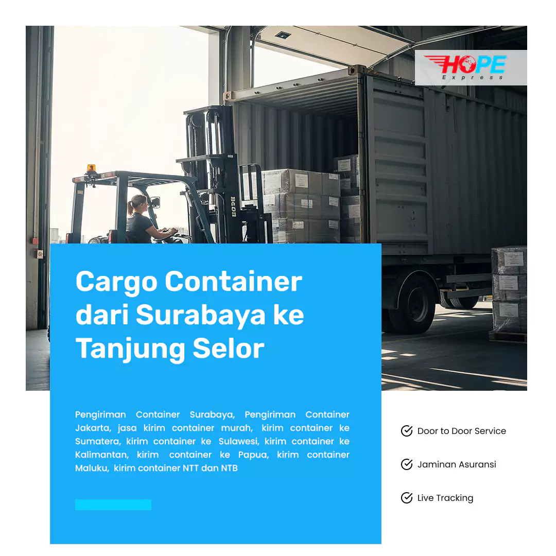 Cargo Container dari Surabaya ke Tanjung Selor