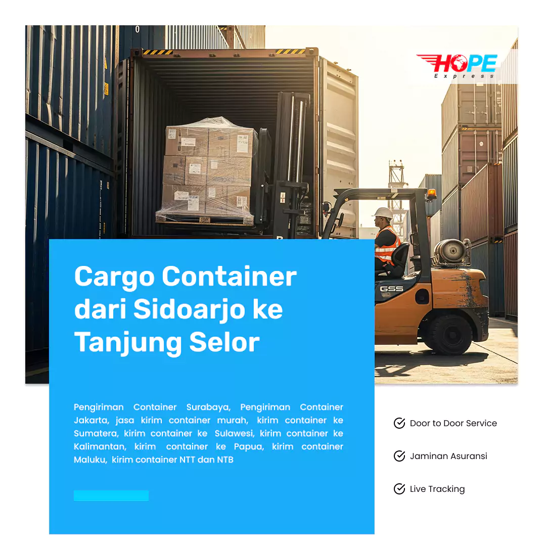 Cargo Container dari Sidoarjo ke Tanjung Selor