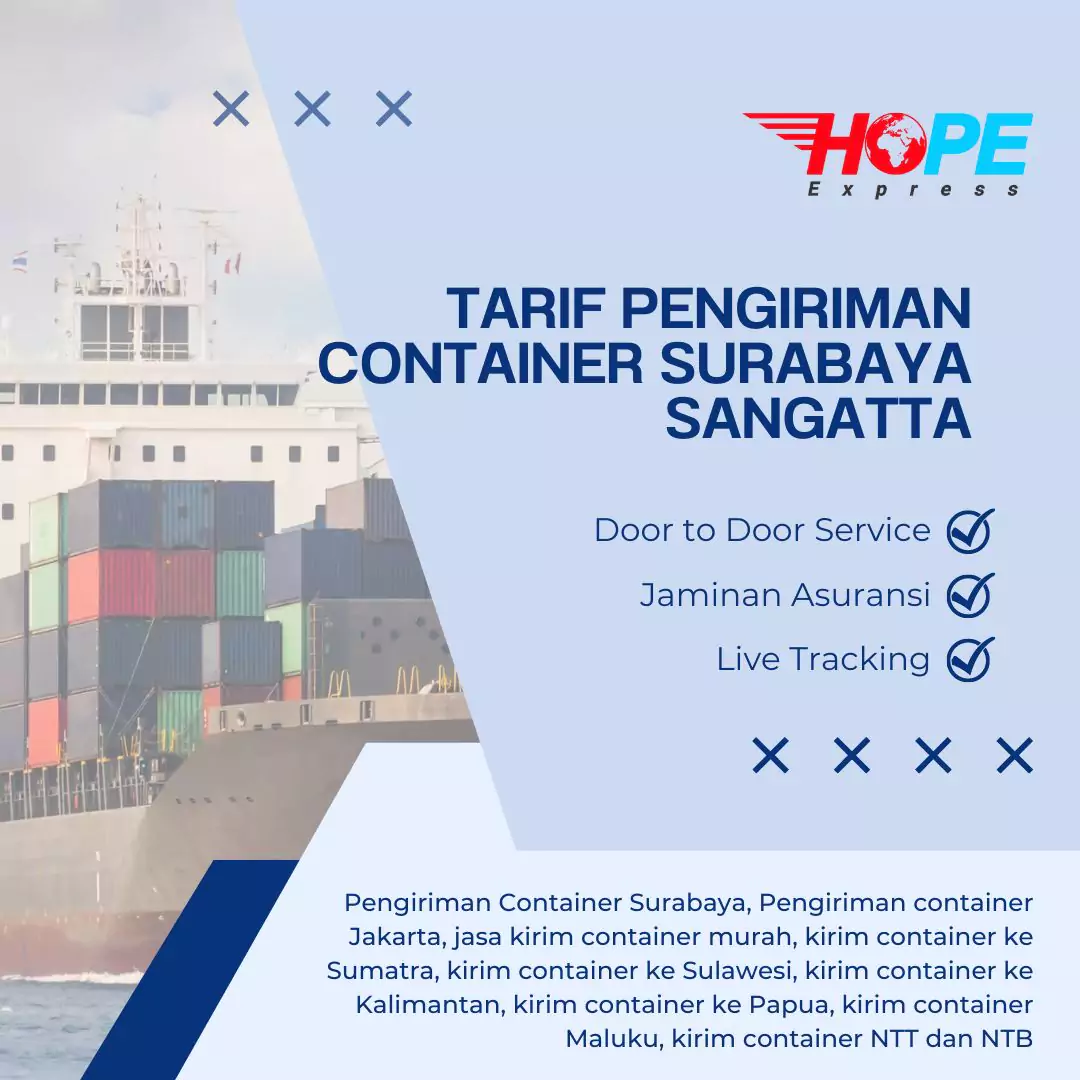 Tarif Pengiriman Container Surabaya Sangatta