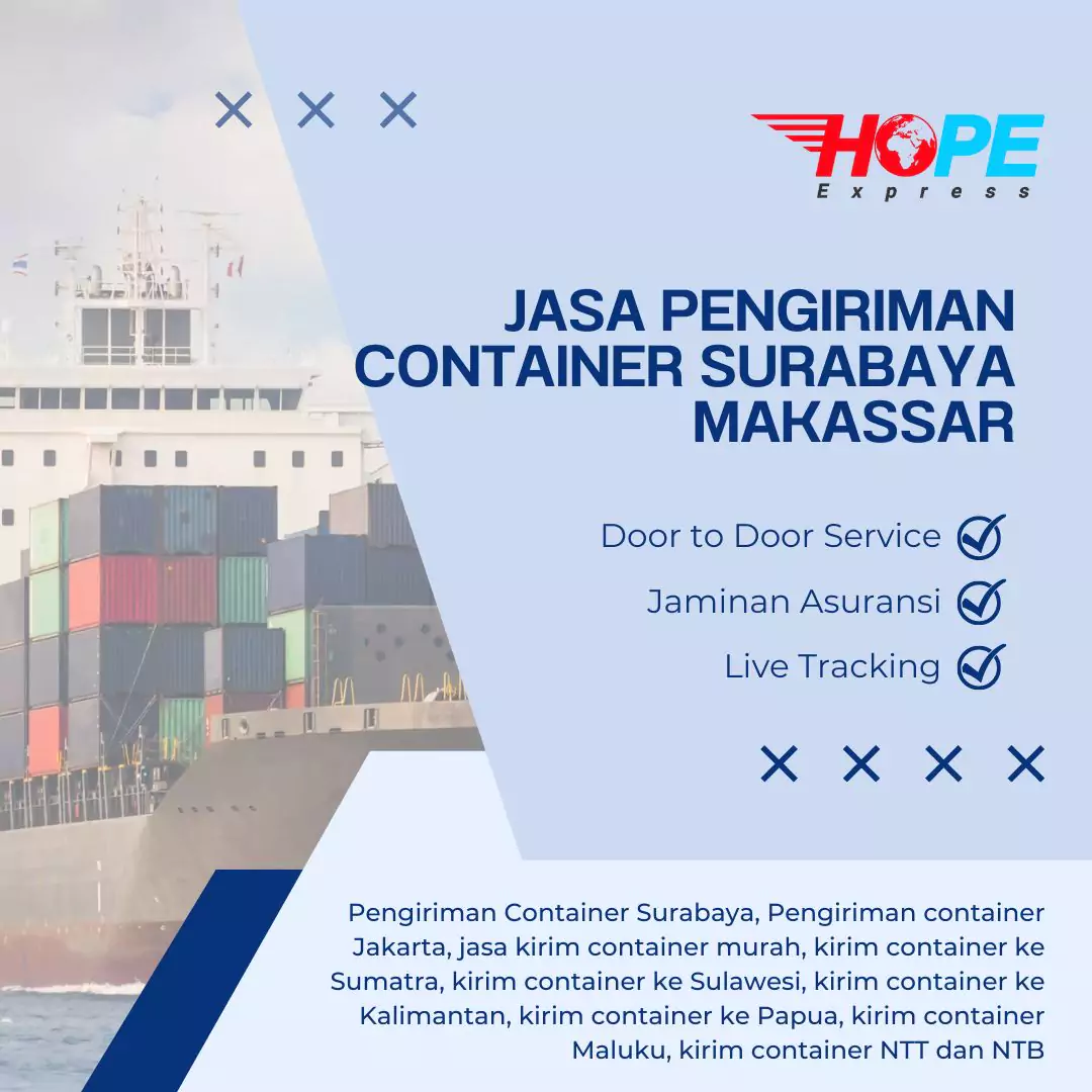 Jasa Pengiriman Container Surabaya Makassar