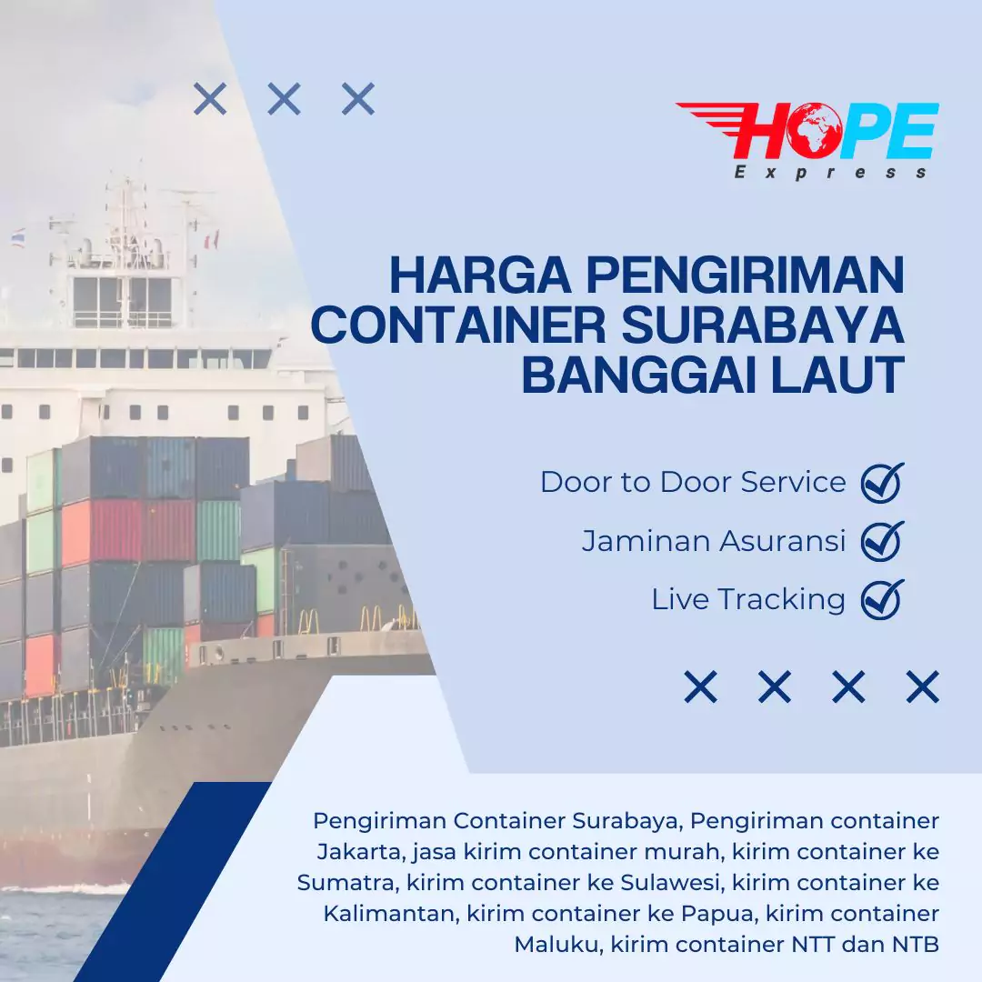 Harga Pengiriman Container Surabaya Banggai Laut