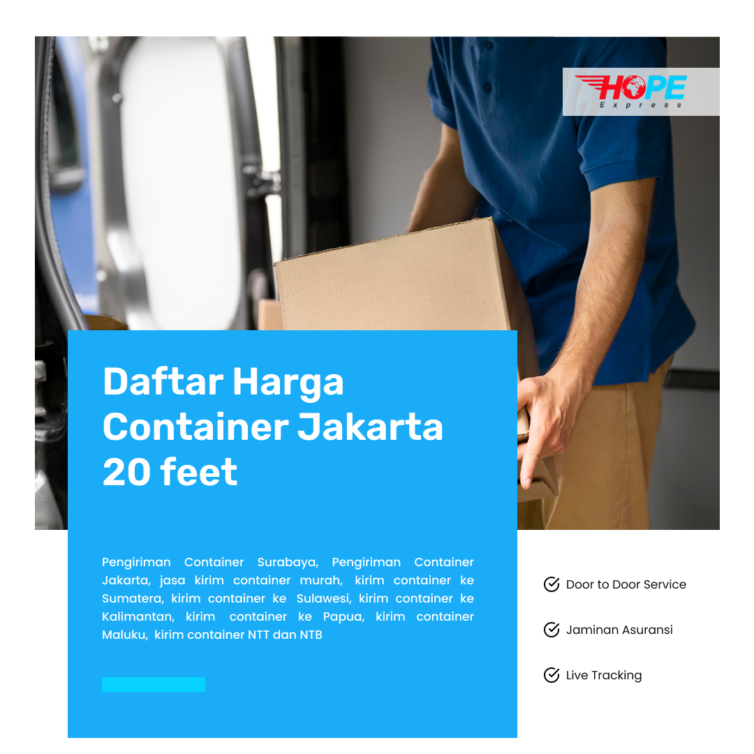 Daftar Harga Container Jakarta 20 feet