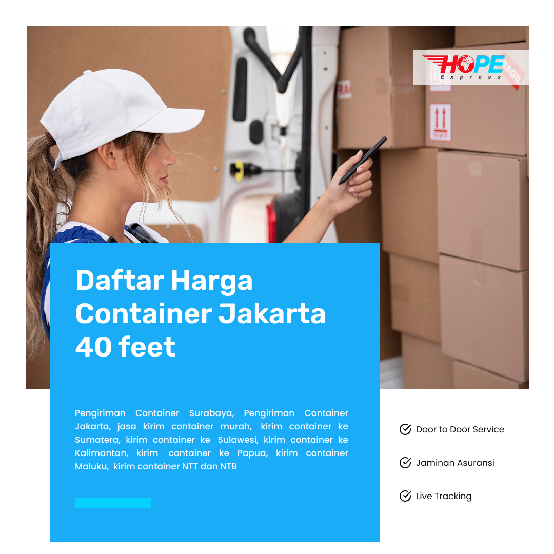 Daftar Harga Container Jakarta 40 feet