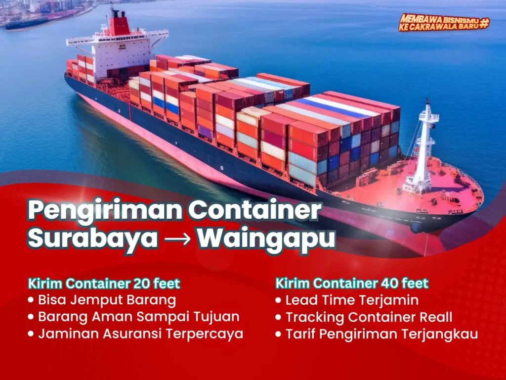 pengiriman container surabaya waingapu